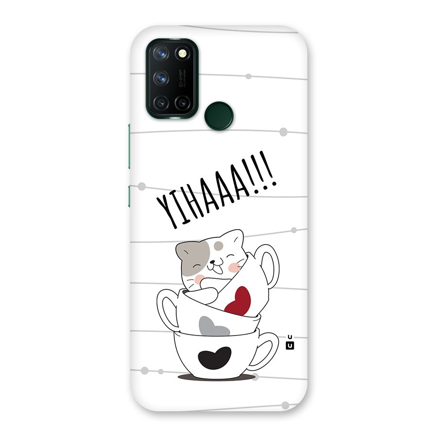 Cute Cat Cup Back Case for Realme 7i