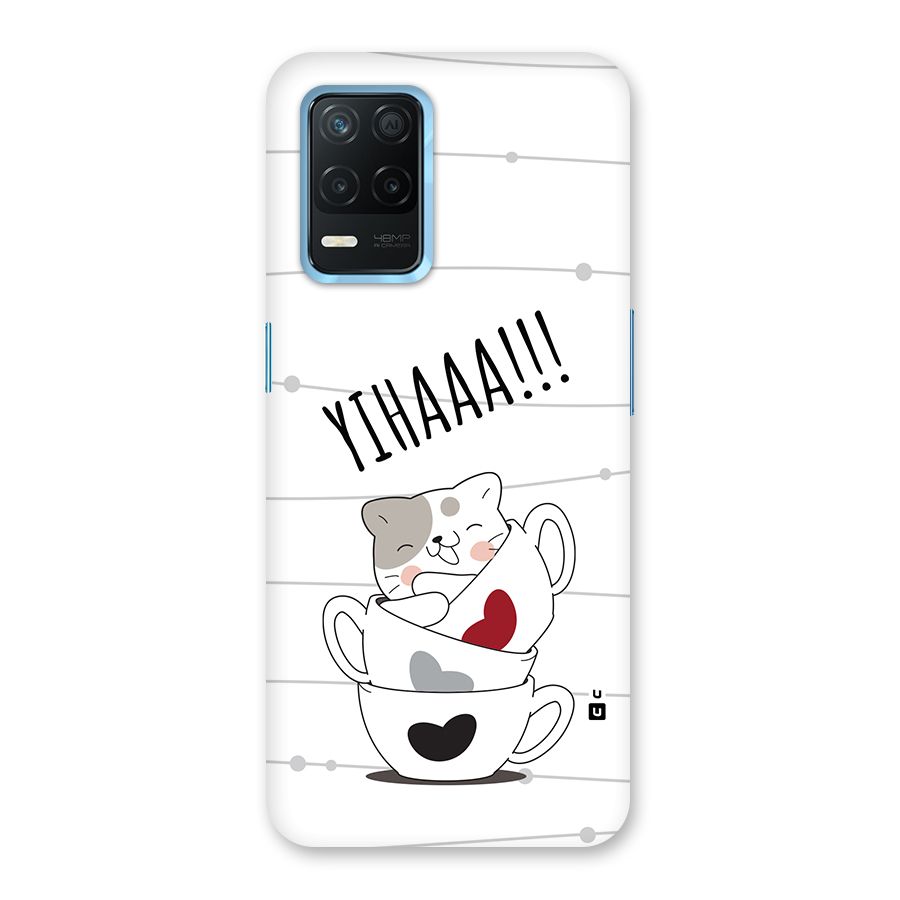 Cute Cat Cup Back Case for Realme 8 5G
