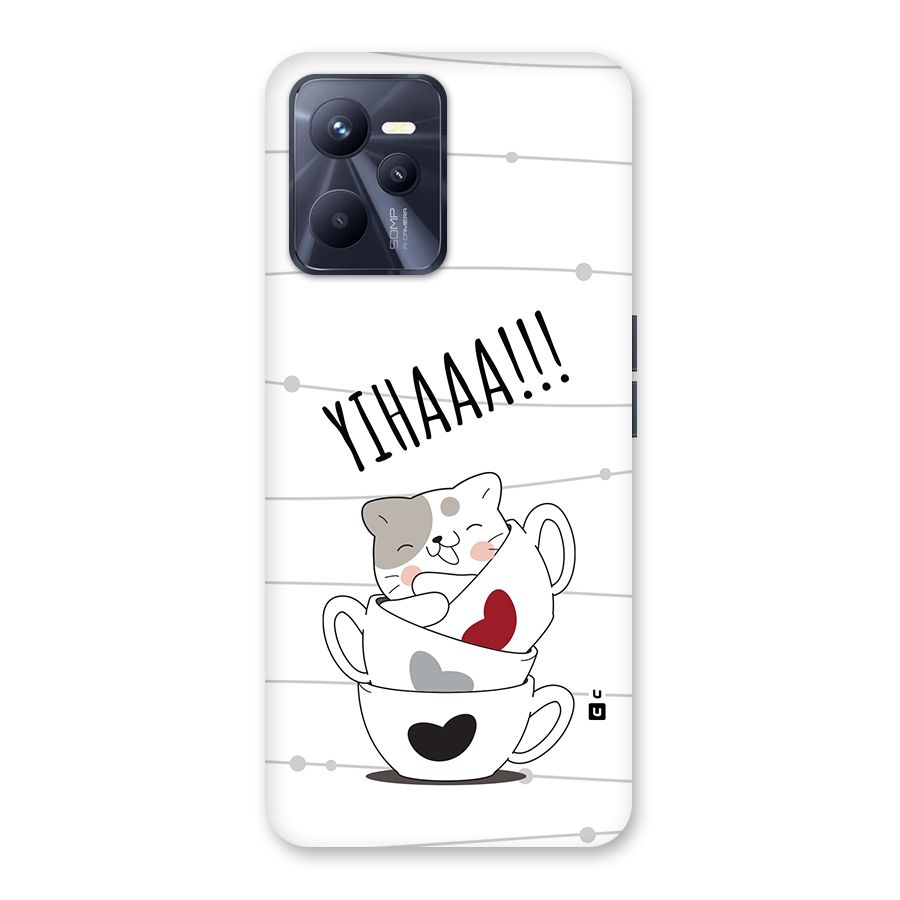 Cute Cat Cup Back Case for Realme C35