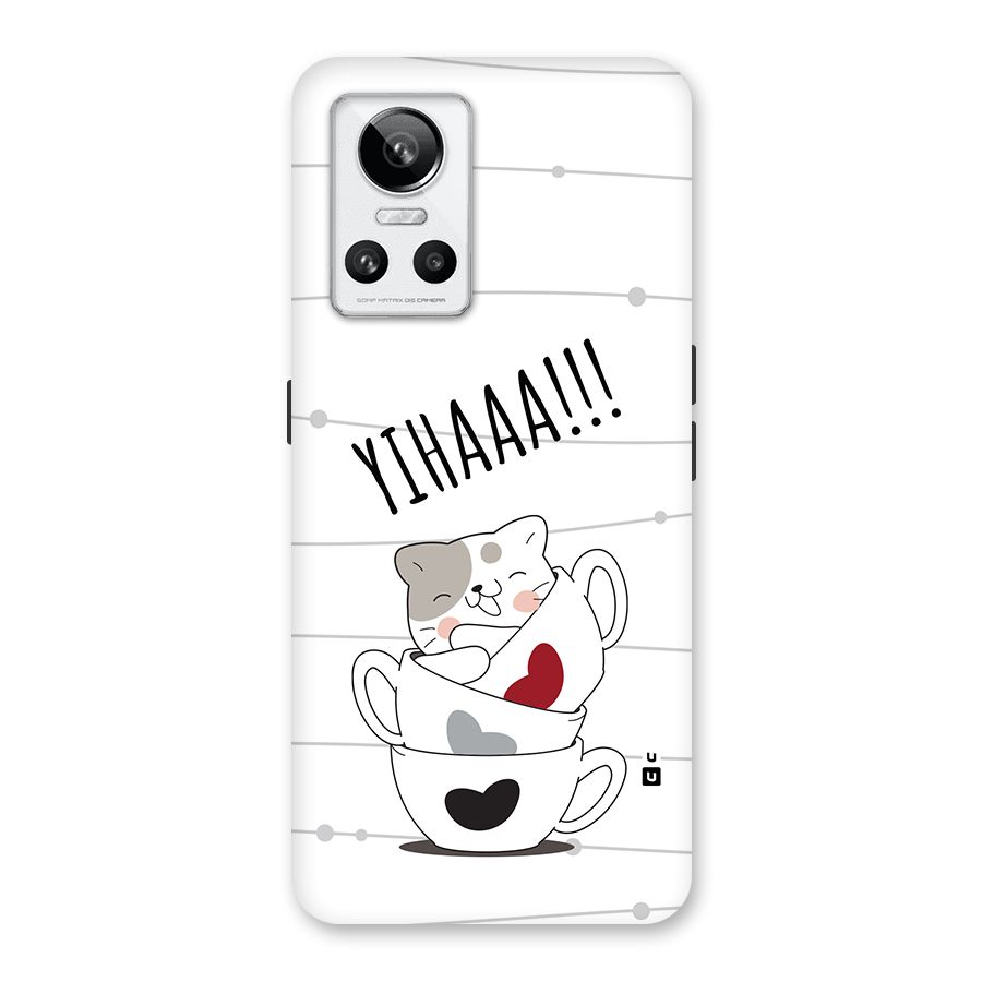 Cute Cat Cup Back Case for Realme GT Neo 3