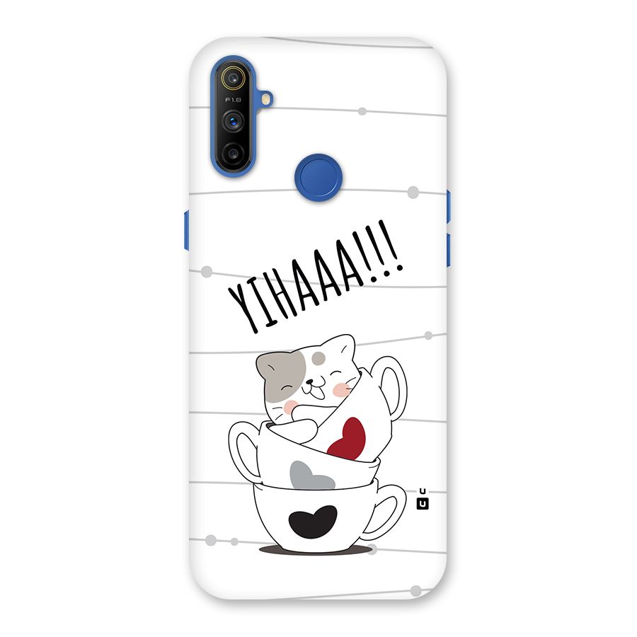 Cute Cat Cup Back Case for Realme Narzo 10A