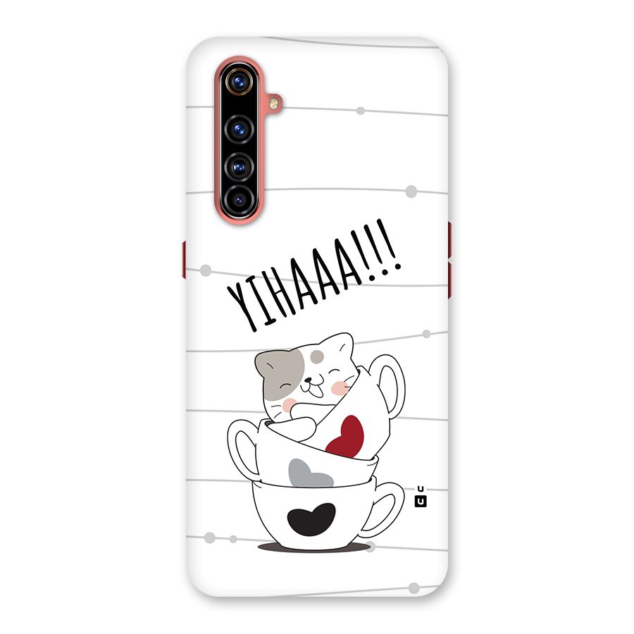 Cute Cat Cup Back Case for Realme X50 Pro