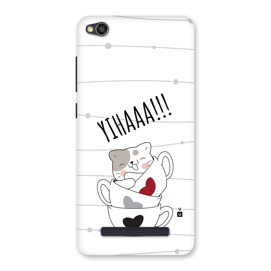 Cute Cat Cup Back Case for Redmi 4A