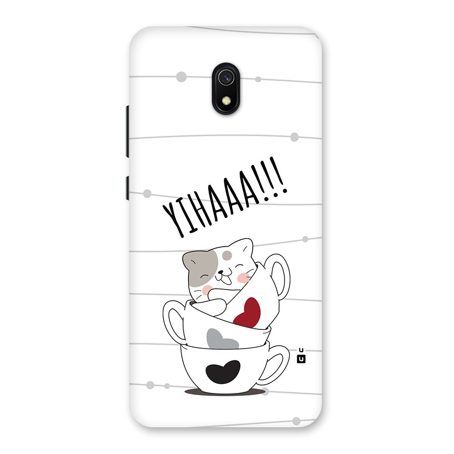 Cute Cat Cup Back Case for Redmi 8A