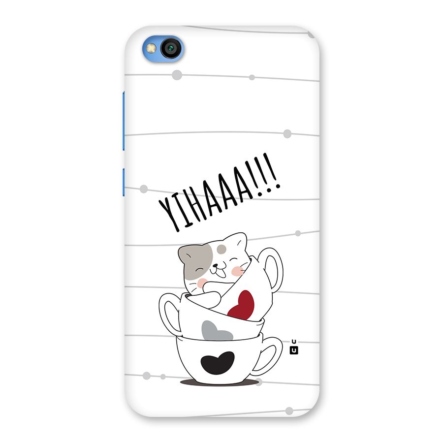 Cute Cat Cup Back Case for Redmi Go