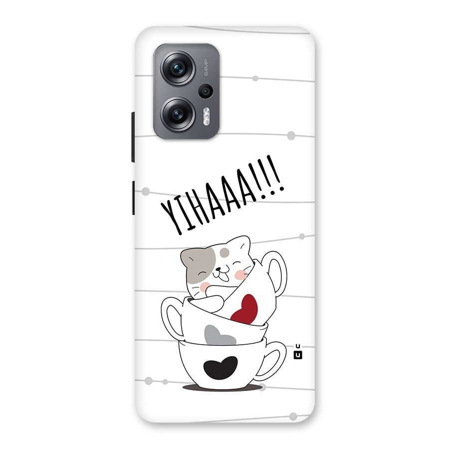 Cute Cat Cup Back Case for Redmi K50i