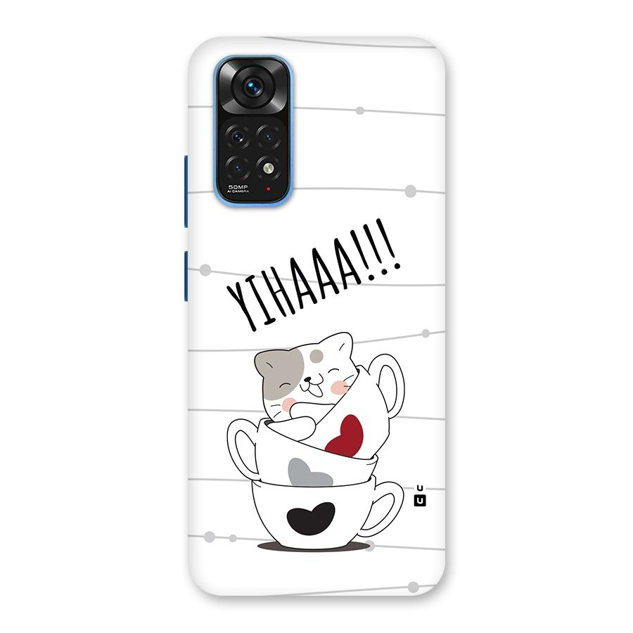 Cute Cat Cup Back Case for Redmi Note 11S