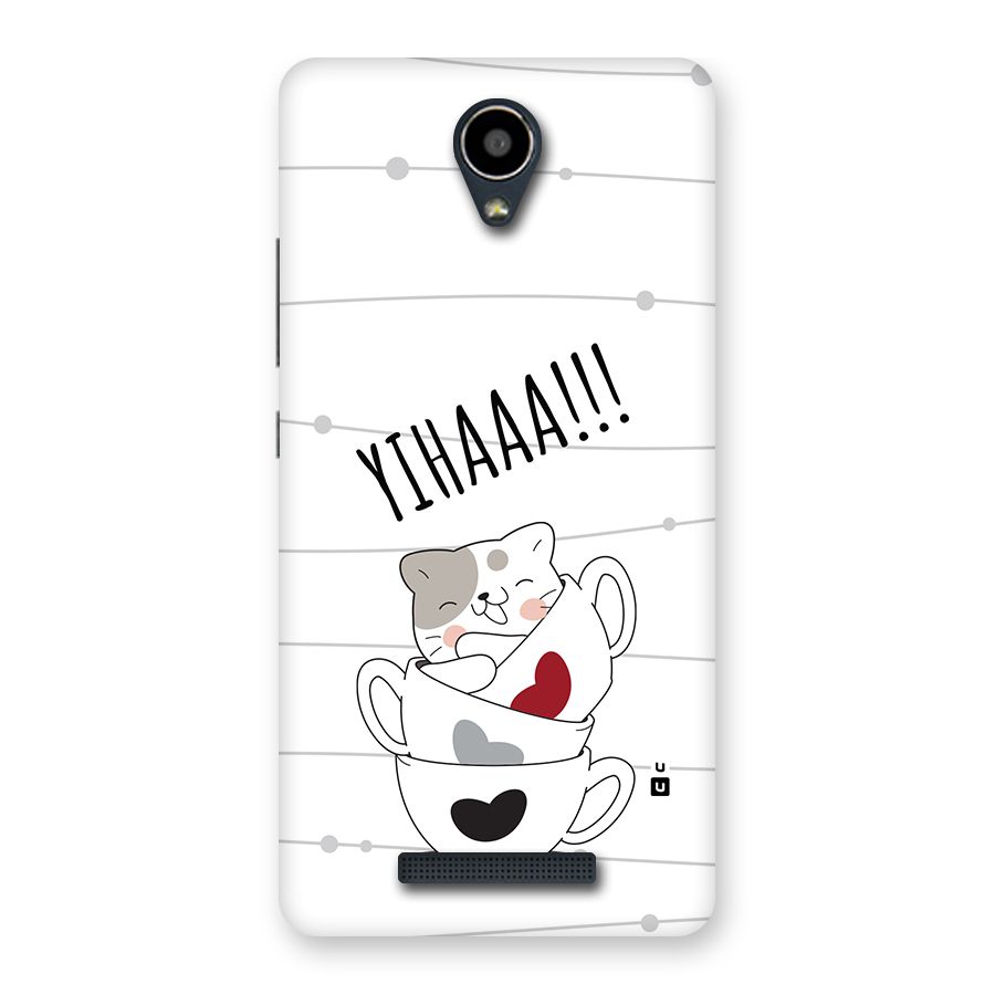 Cute Cat Cup Back Case for Redmi Note 2