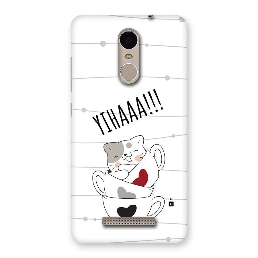 Cute Cat Cup Back Case for Redmi Note 3