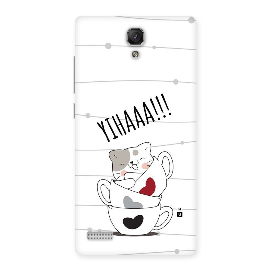 Cute Cat Cup Back Case for Redmi Note Prime