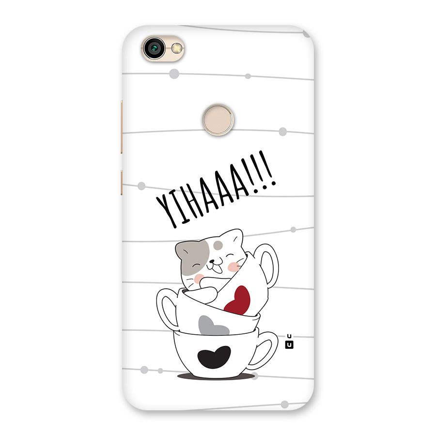 Cute Cat Cup Back Case for Redmi Y1 2017