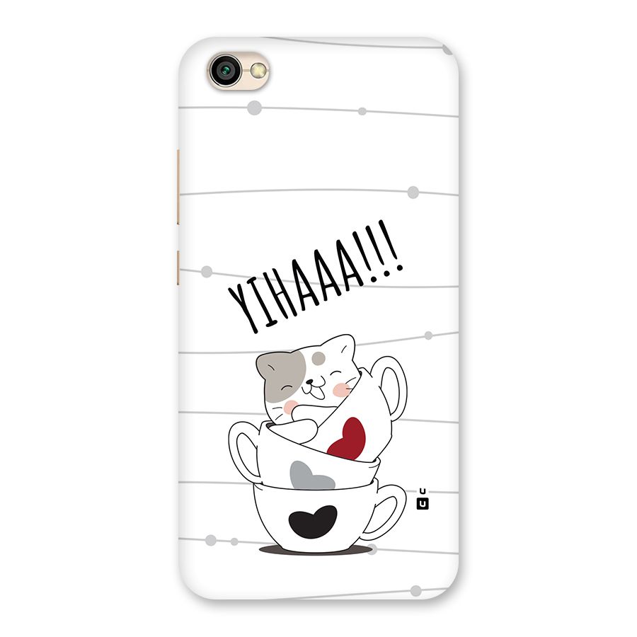 Cute Cat Cup Back Case for Redmi Y1 Lite