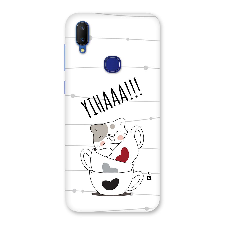 Cute Cat Cup Back Case for Vivo V11