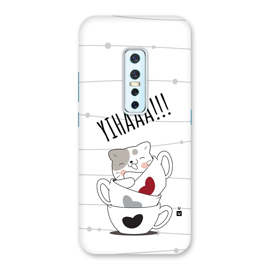 Cute Cat Cup Back Case for Vivo V17 Pro