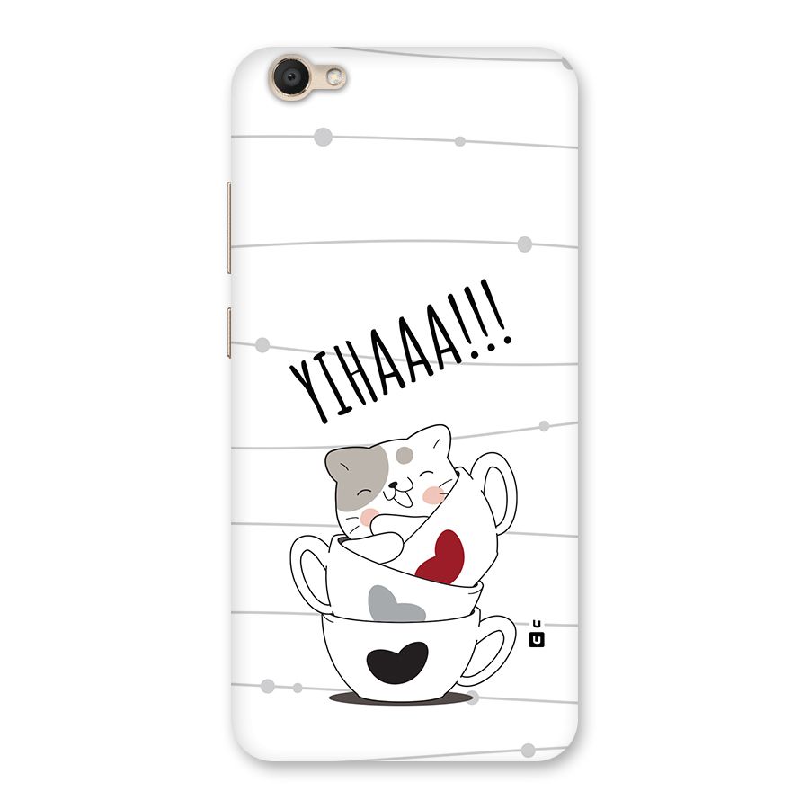 Cute Cat Cup Back Case for Vivo V5