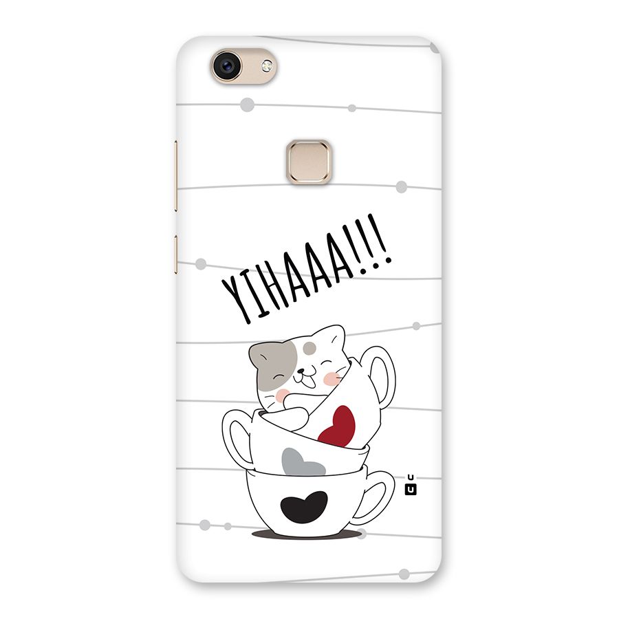 Cute Cat Cup Back Case for Vivo V7