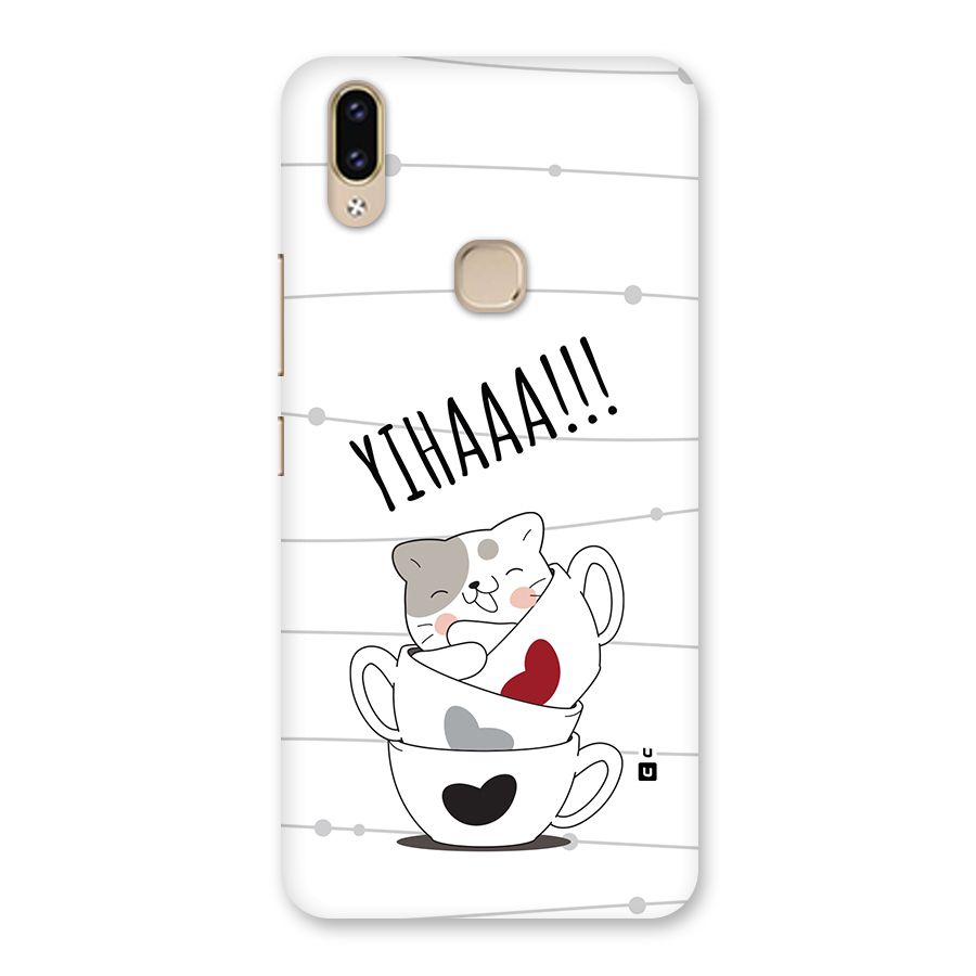 Cute Cat Cup Back Case for Vivo V9 Youth