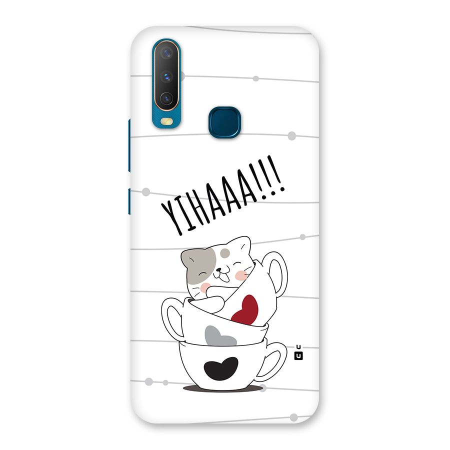 Cute Cat Cup Back Case for Vivo Y11