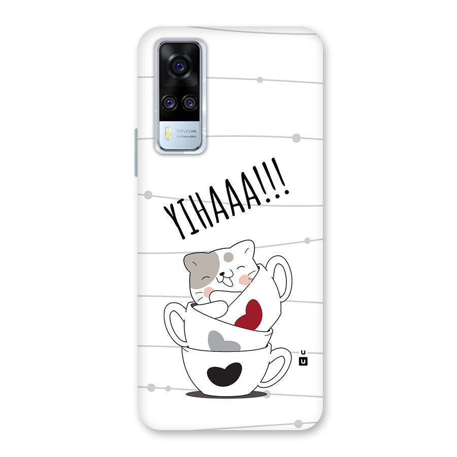 Cute Cat Cup Back Case for Vivo Y31