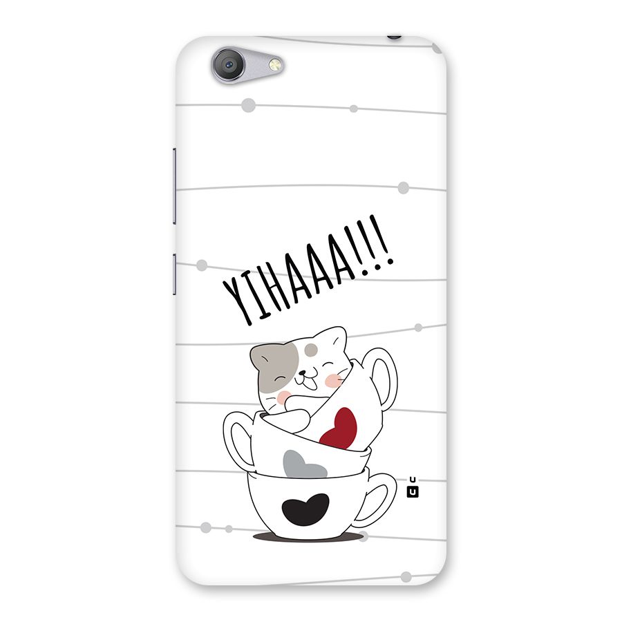 Cute Cat Cup Back Case for Vivo Y53