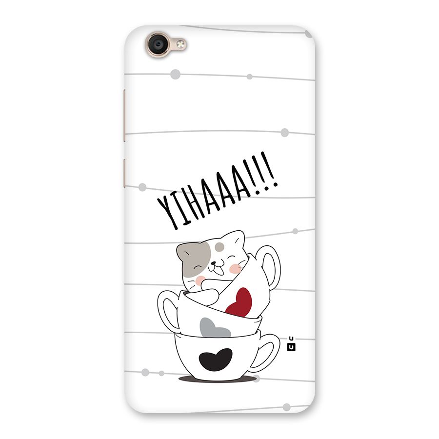 Cute Cat Cup Back Case for Vivo Y55