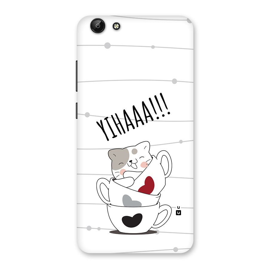 Cute Cat Cup Back Case for Vivo Y69