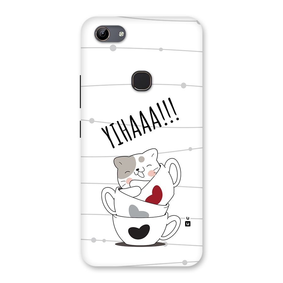 Cute Cat Cup Back Case for Vivo Y81