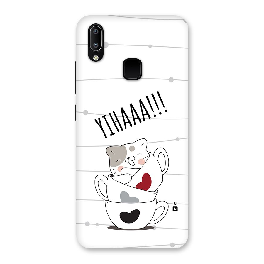 Cute Cat Cup Back Case for Vivo Y93
