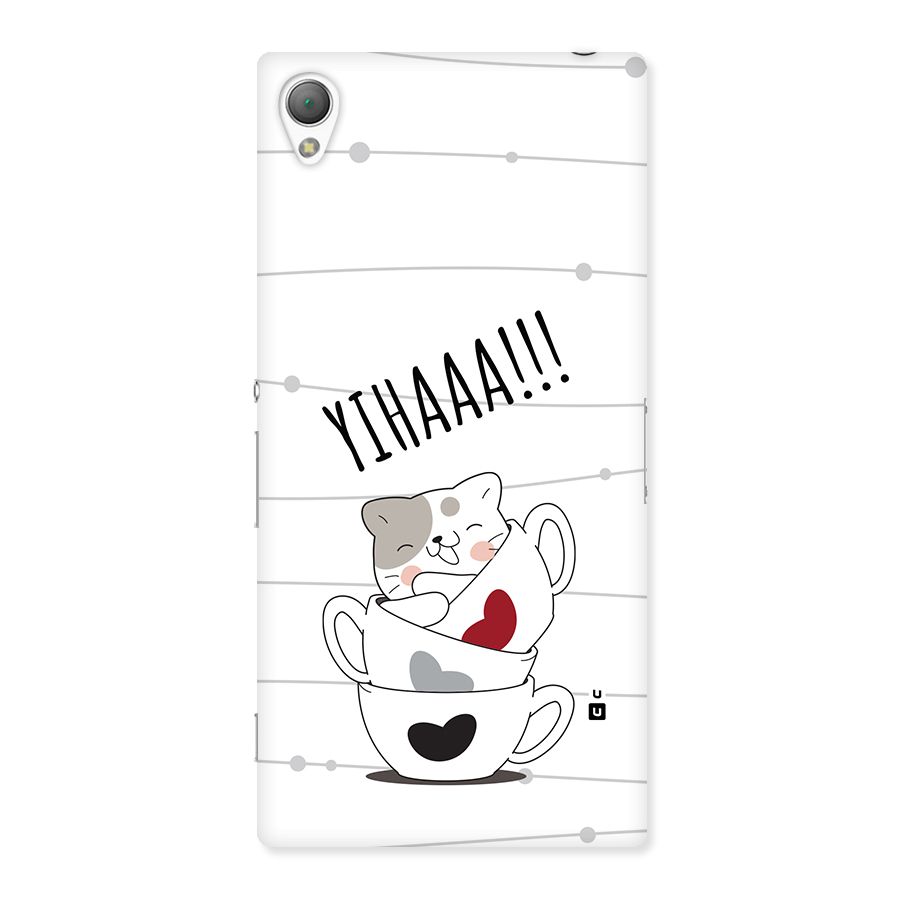 Cute Cat Cup Back Case for Xperia Z3