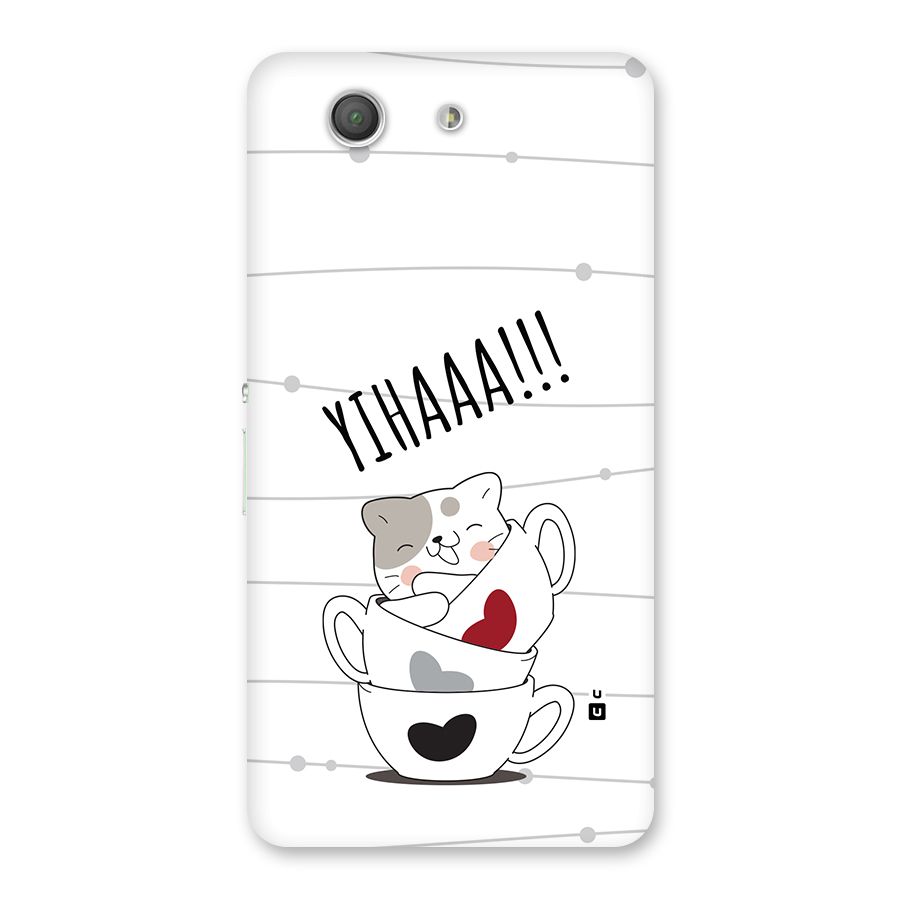 Cute Cat Cup Back Case for Xperia Z3 Compact