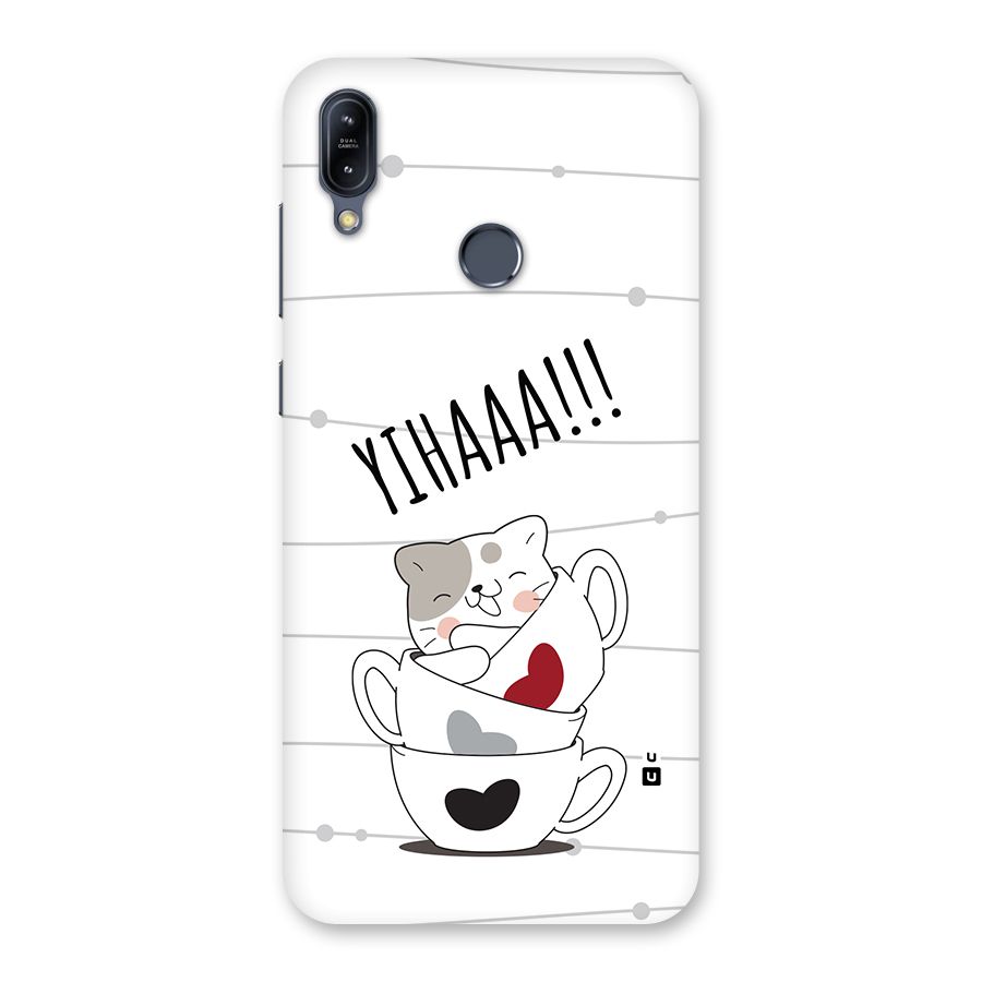 Cute Cat Cup Back Case for Zenfone Max M2