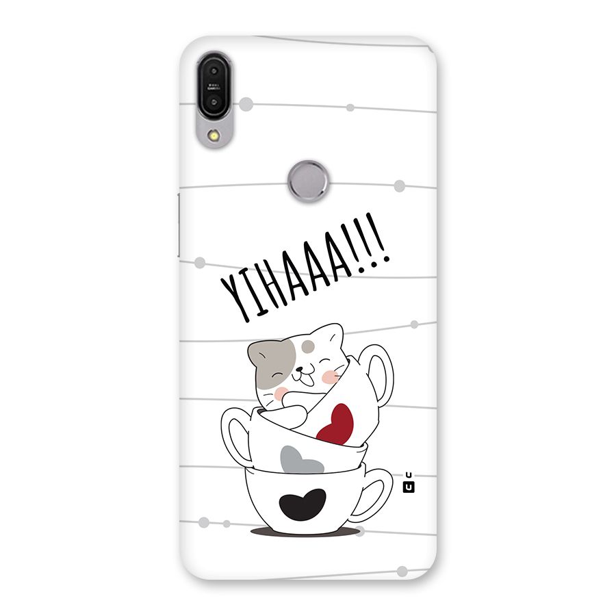 Cute Cat Cup Back Case for Zenfone Max Pro M1