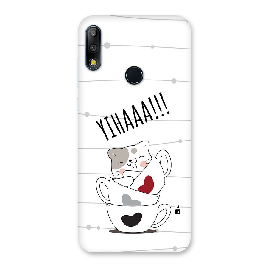 Cute Cat Cup Back Case for Zenfone Max Pro M2