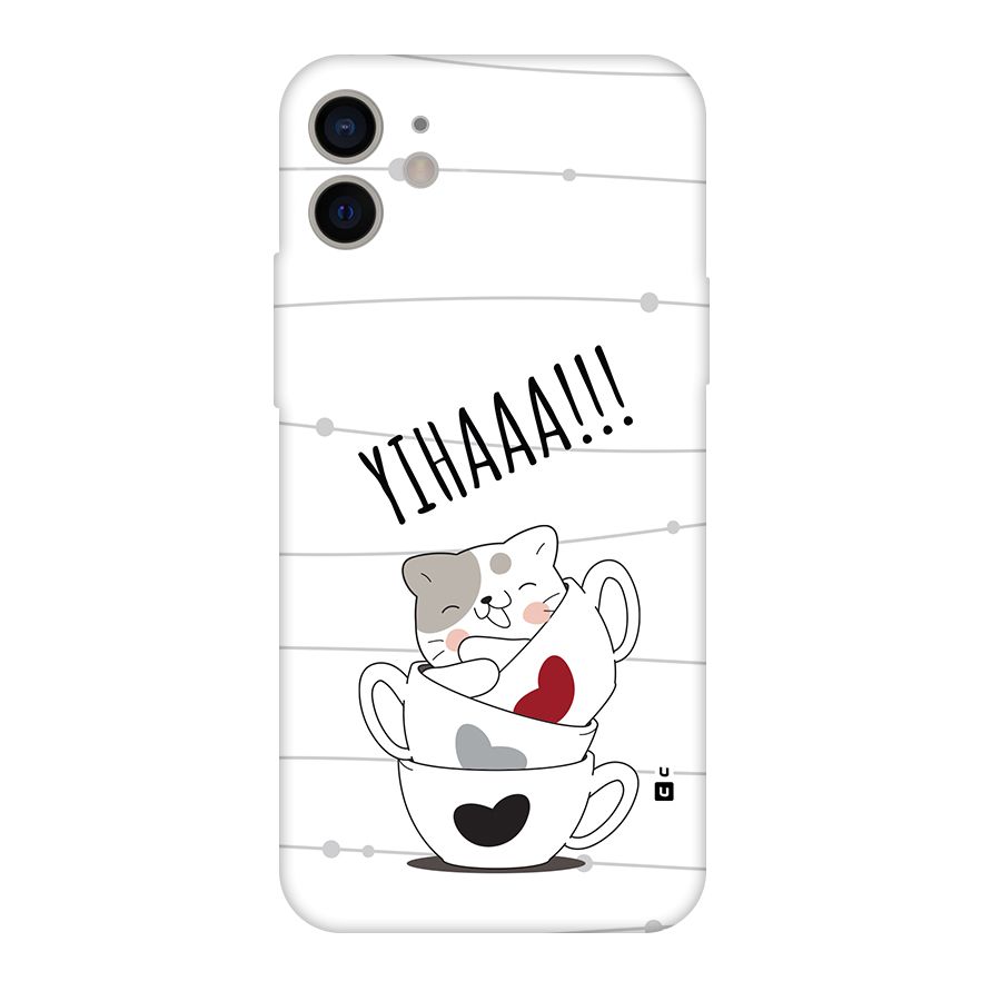 Cute Cat Cup Back Case for iPhone 11