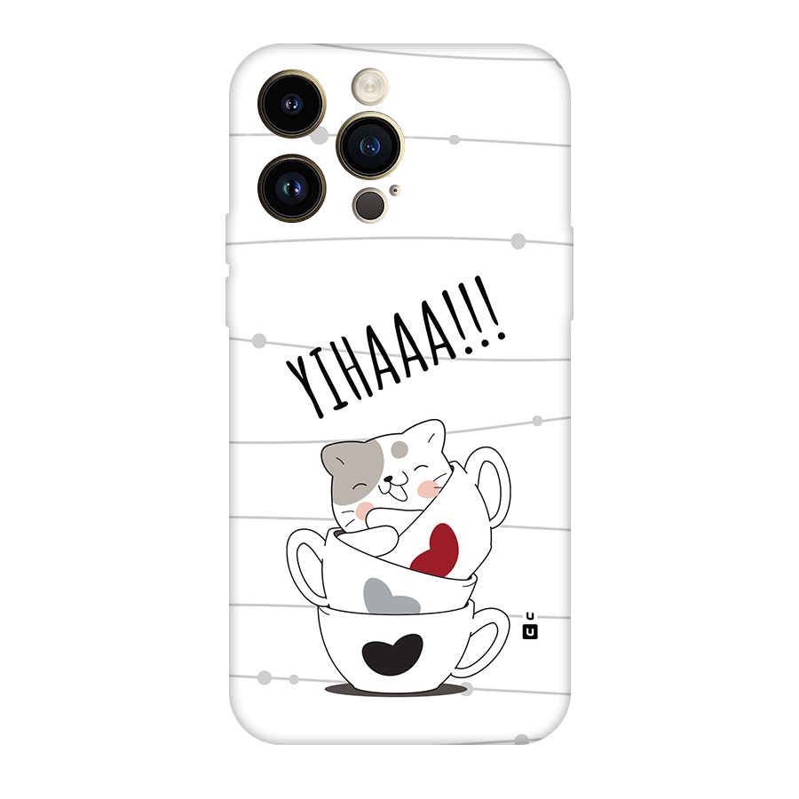 Cute Cat Cup Back Case for iPhone 14 Pro Max