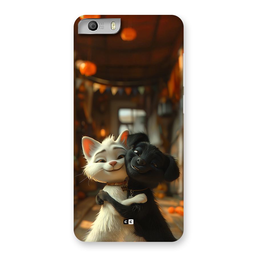 Cute Cat Dog Back Case for Canvas Knight 2
