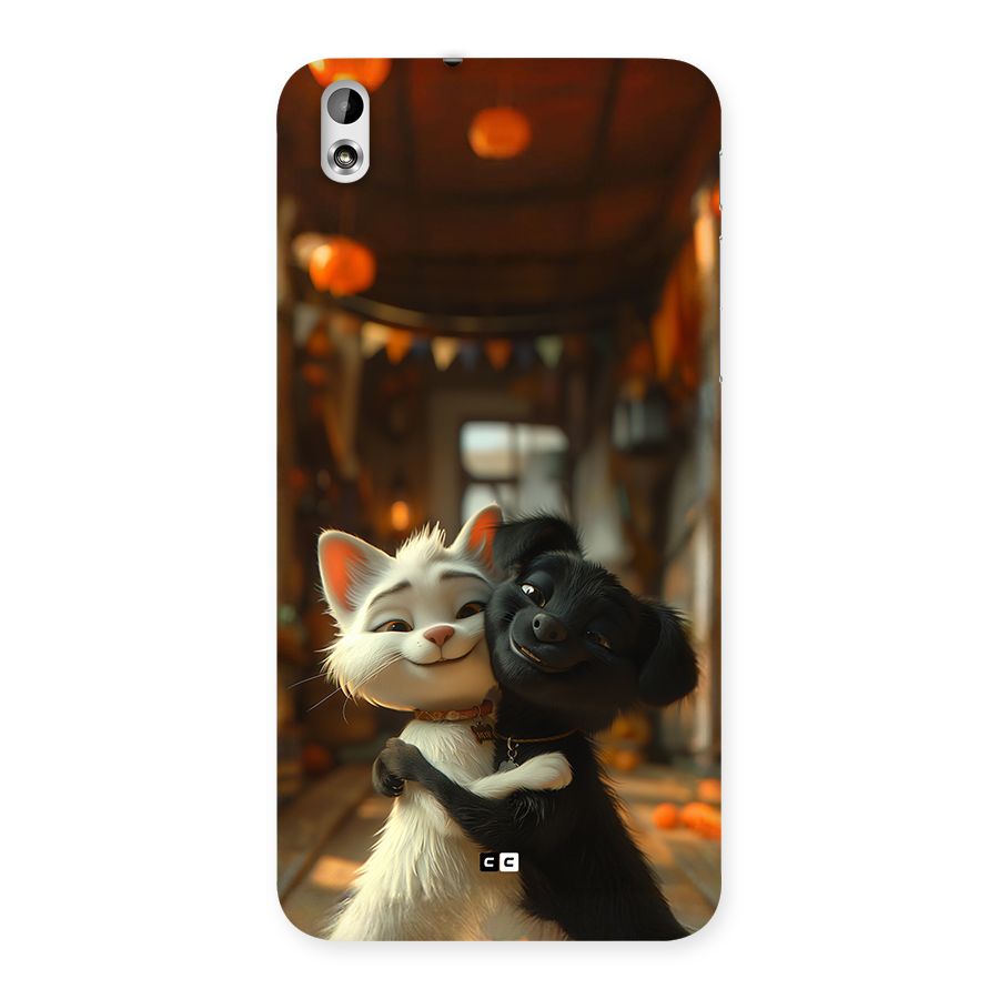 Cute Cat Dog Back Case for Desire 816g