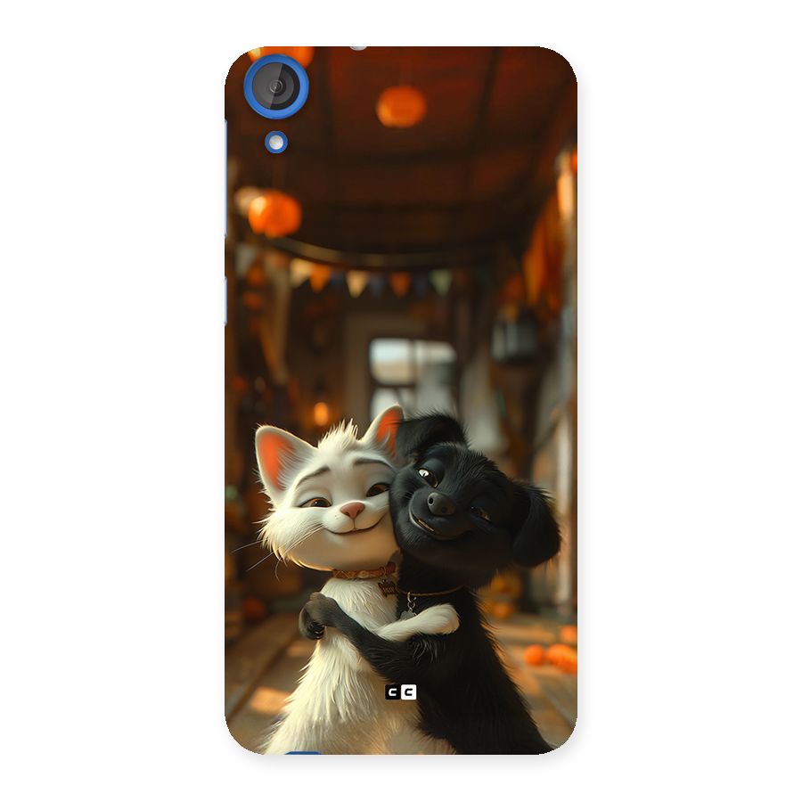 Cute Cat Dog Back Case for Desire 820