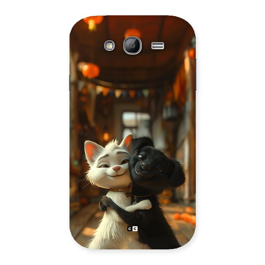 Cute Cat Dog Back Case for Galaxy Grand