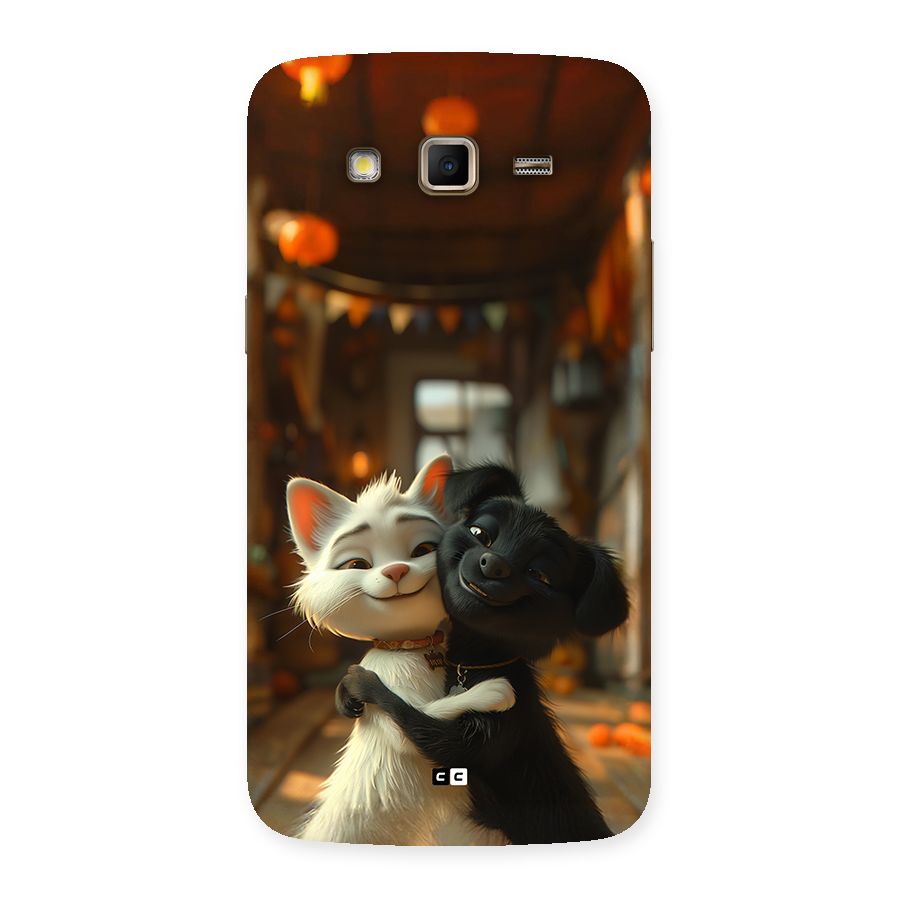 Cute Cat Dog Back Case for Galaxy Grand 2
