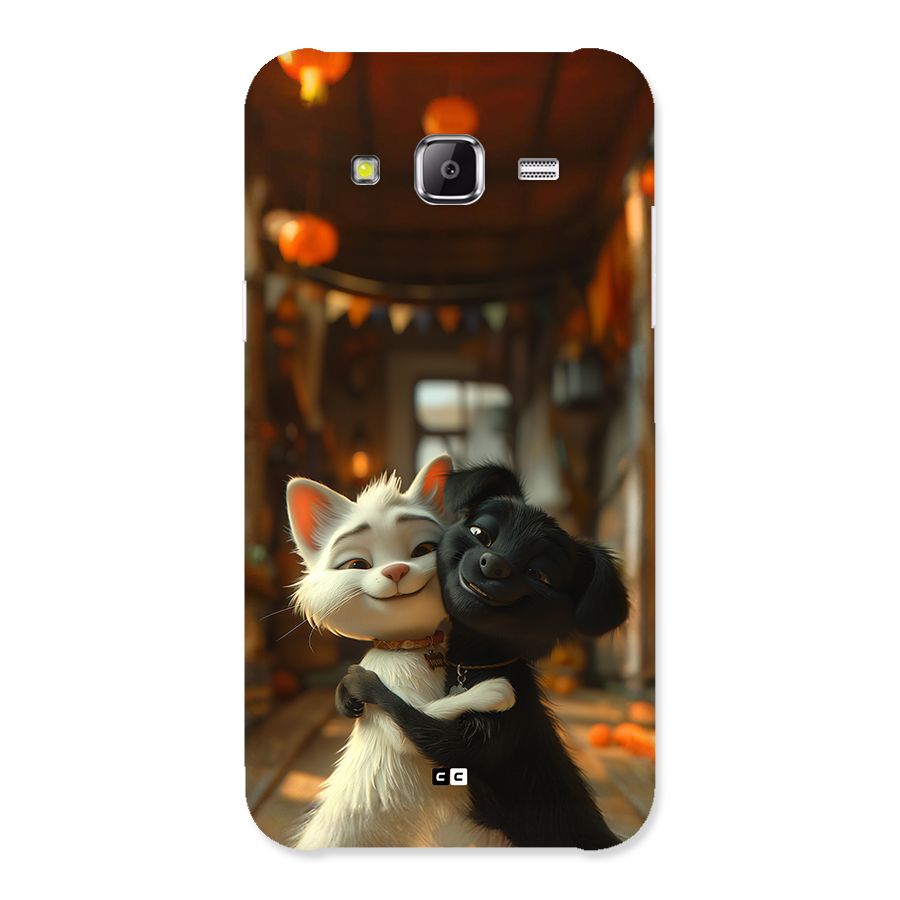 Cute Cat Dog Back Case for Galaxy J2 Prime