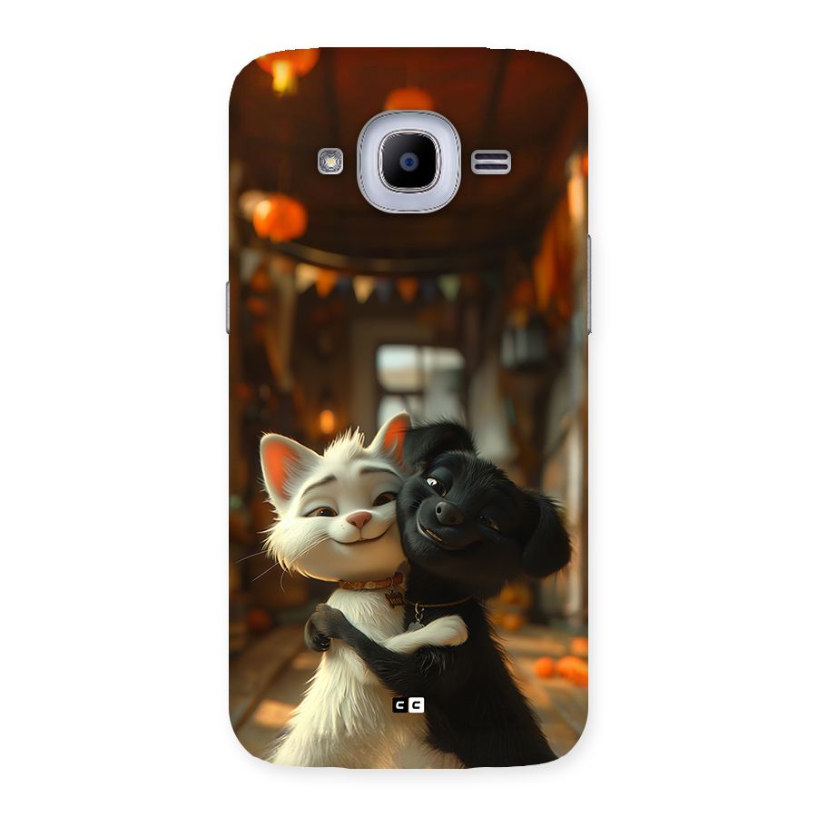 Cute Cat Dog Back Case for Galaxy J2 Pro