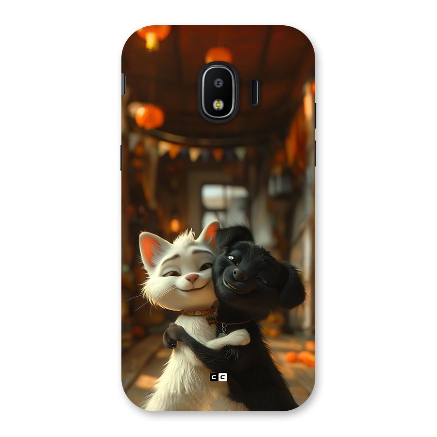 Cute Cat Dog Back Case for Galaxy J2 Pro 2018