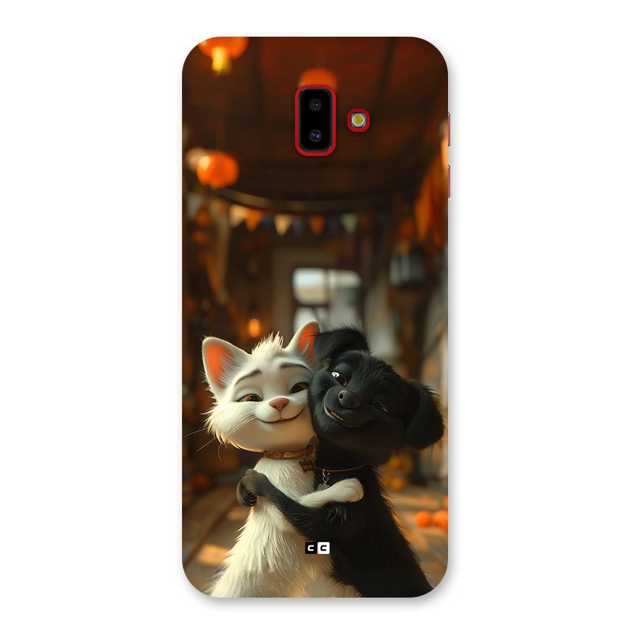 Cute Cat Dog Back Case for Galaxy J6 Plus