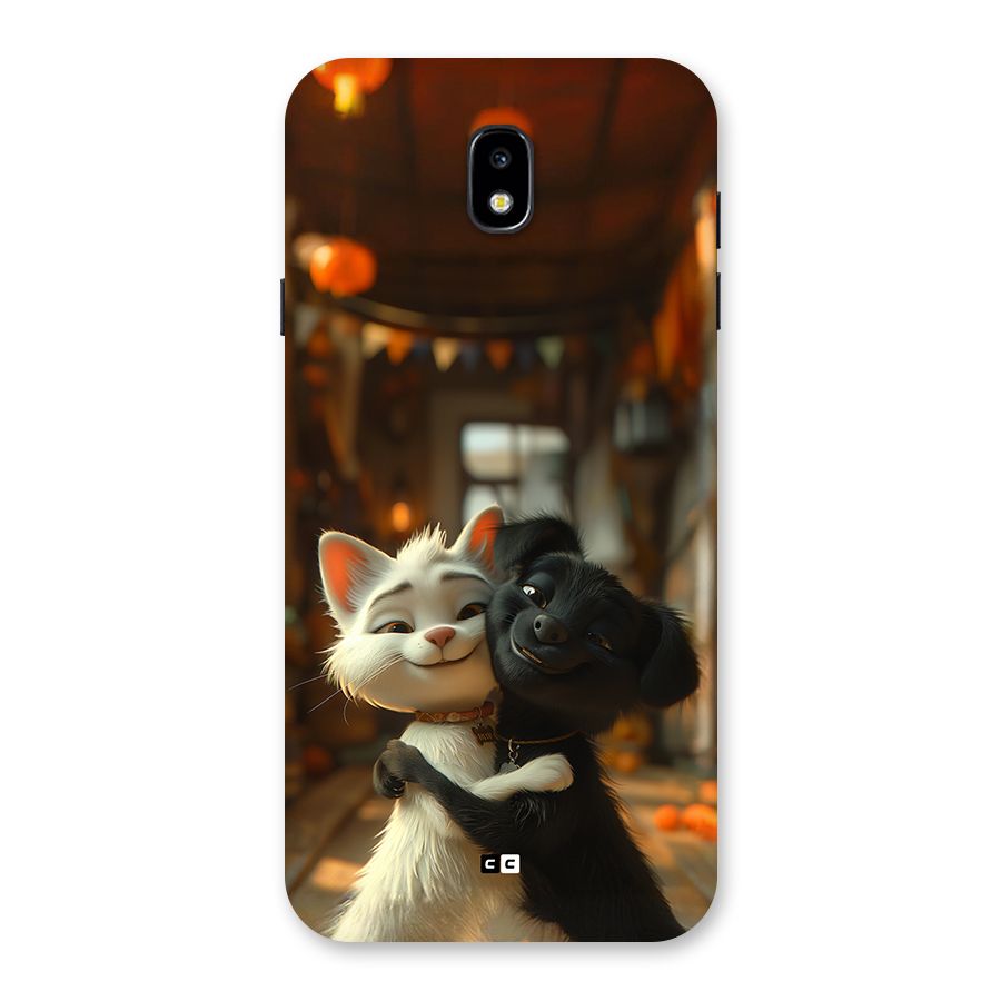 Cute Cat Dog Back Case for Galaxy J7 Pro