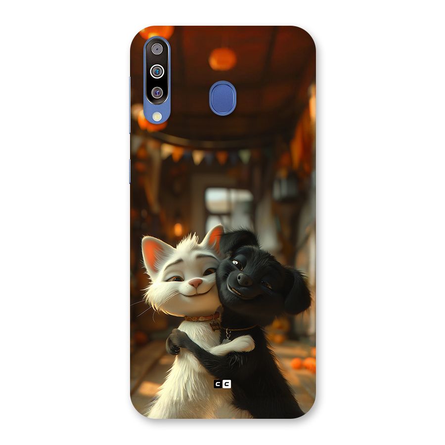 Cute Cat Dog Back Case for Galaxy M30