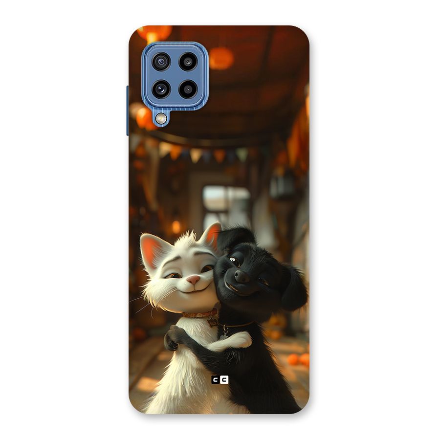 Cute Cat Dog Back Case for Galaxy M32