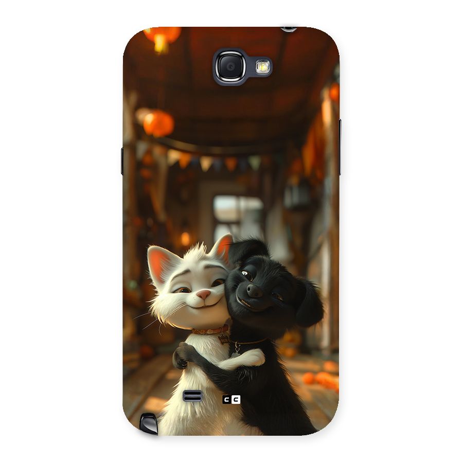Cute Cat Dog Back Case for Galaxy Note 2