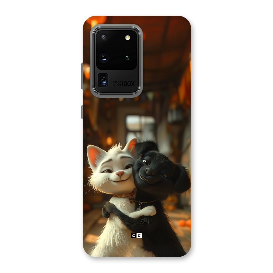 Cute Cat Dog Back Case for Galaxy S20 Ultra