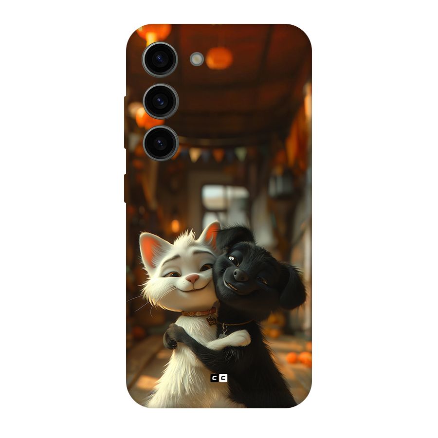 Cute Cat Dog Back Case for Galaxy S23
